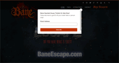 Desktop Screenshot of banehauntedhouse.com